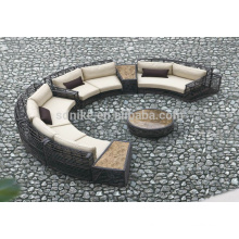 DE- (429) conjunto de sofás design e preços rattan 7 lugares secional sofá